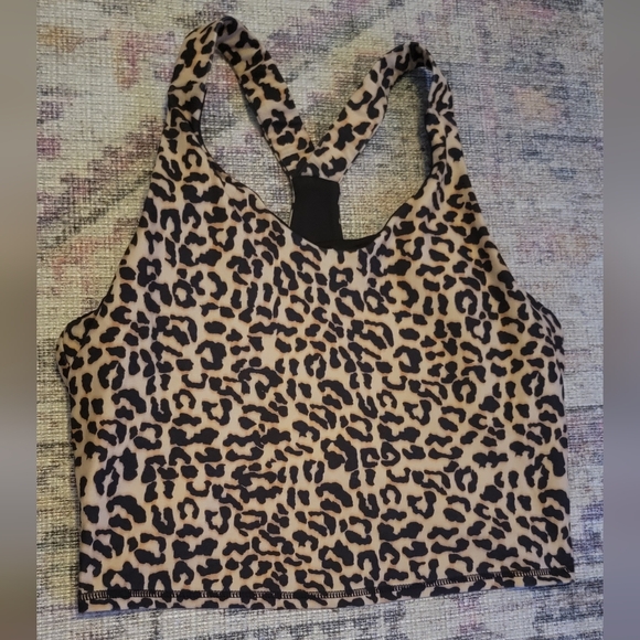 Kyodan Other - Kyodan Leopard Print Longline Sports Bra Top Size L
